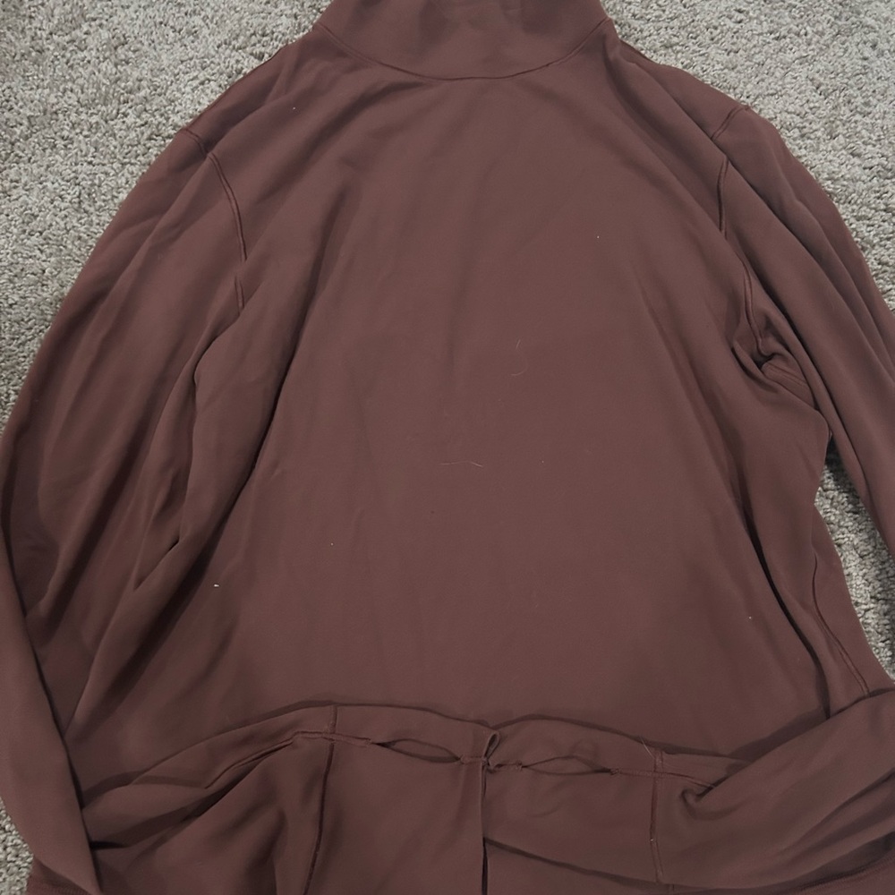 aerie tunic long sleeve shirt with thumb holes, size L